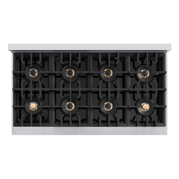 ZLINE 48 in. 6.7 cu. ft. Classic Dual Fuel Range with 8 Burner DuoPro™ Cooktop and Dual Ovens in Stainless Steel, Open Box-Good Condition