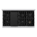 ZLINE 48 in. Classic Gas Rangetop with 8 Burners and Porcelain Cooktop in Stainless Steel, Open Box-Good Condition