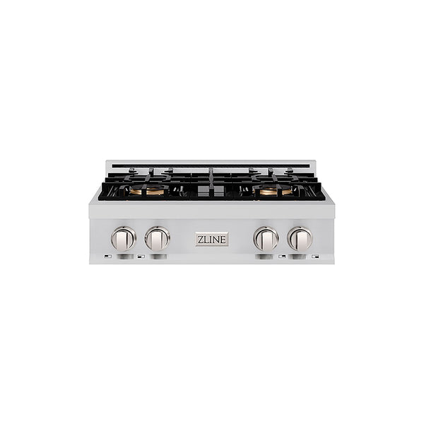 ZLINE 30 in. Classic Gas Rangetop with 4 Burner DuoPro™ Cooktop in Stainless Steel, Open Box-Great Condition