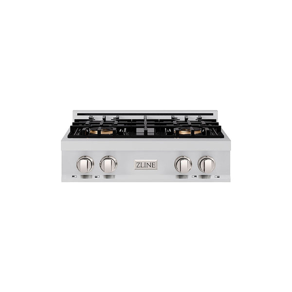 ZLINE 30 in. Classic Gas Rangetop with 4 Burner DuoPro™ Cooktop in Stainless Steel, Open Box-Good Condition