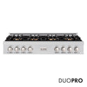 ZLINE 48 in. Classic Gas Rangetop with 8 Burner DuoPro™ Cooktop in Stainless Steel, Open Box-Good Condition