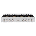 ZLINE 48 in. Classic Gas Rangetop with 8 Burner DuoPro™ Cooktop in Stainless Steel, Open Box-Great Condition