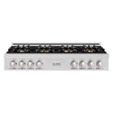 ZLINE 48 in. Classic Gas Rangetop with 8 Burner DuoPro™ Cooktop in Stainless Steel, Open Box-Good Condition