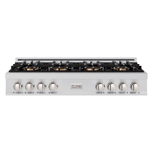 ZLINE 48 in. Classic Gas Rangetop with 8 Burner DuoPro™ Cooktop in Stainless Steel, Open Box-Good Condition