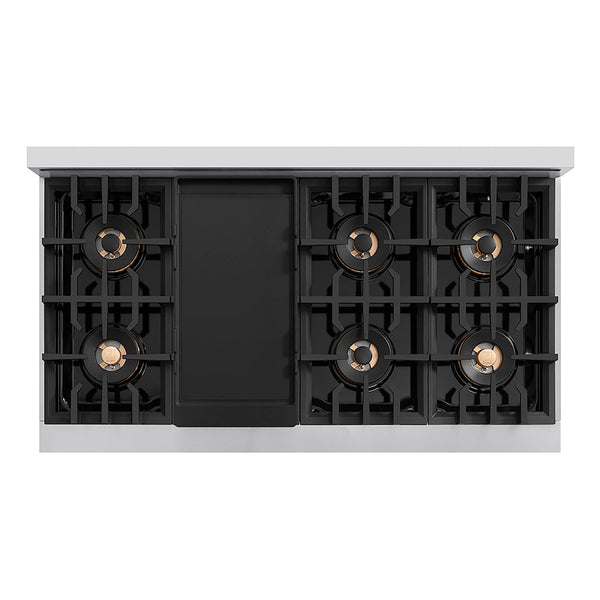 ZLINE 48 in. Classic Gas Rangetop with 8 Burner DuoPro™ Cooktop in Stainless Steel, Open Box-Good Condition