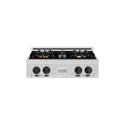 ZLINE Autograph Edition 30 in. Classic Gas Rangetop with 4 Burner DuoPro™ Cooktop in Stainless Steel and Matte Black Accents (PCRTZ-30-MB)