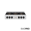 ZLINE Autograph Edition 36 in. Classic Gas Rangetop with 6 Burner DuoPro™ Cooktop in Stainless Steel and Matte Black Accents, Open Box-Great Condition