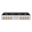 ZLINE Autograph Edition 48 in. Classic Gas Rangetop with 8 Burner DuoPro™ Cooktop in Stainless Steel and Champagne Bronze Accents (PCRTZ-48-CB)