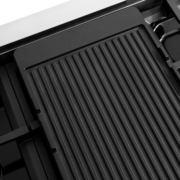 ZLINE Autograph Edition 48 in. Classic Gas Rangetop with 8 Burner DuoPro™ Cooktop in Stainless Steel and Matte Black Accents (PCRTZ-48-MB)