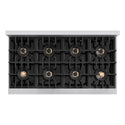 ZLINE Autograph Edition 48 in. Classic Gas Rangetop with 8 Burner DuoPro™ Cooktop in Stainless Steel and Matte Black Accents, Open Box-Good Condition