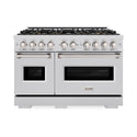 ZLINE 48 in. 6.7 cu. ft. Classic Gas Range with 8 Burner DuoPro™ Cooktop and Dual Ovens in Stainless Steel (PCGR48)