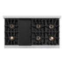 ZLINE 48 in. 6.7 cu. ft. Classic Gas Range with 8 Burner DuoPro™ Cooktop and Dual Ovens in Stainless Steel, Open Box-Good Condition