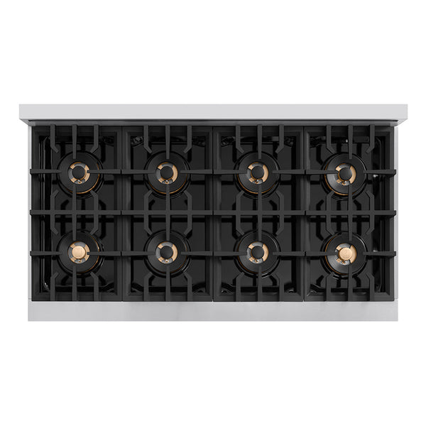 ZLINE 48 in. 6.7 cu. ft. Classic Gas Range with 8 Burner DuoPro™ Cooktop and Dual Ovens in Stainless Steel, Open Box-Good Condition