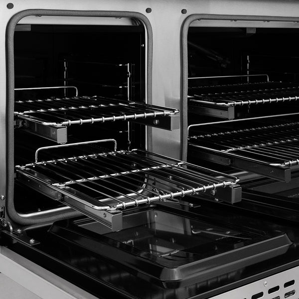 ZLINE 48 in. 6.7 cu. ft. Classic Gas Range with 8 Burner DuoPro™ Cooktop and Dual Ovens in Stainless Steel (PCGR48)