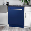 ZLINE 24" Tallac Series 3rd Rack Tall Tub Dishwasher in Blue Gloss with Stainless Steel Tub, 51dBa (DWV-BG-24)