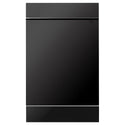 ZLINE 18 in. Dishwasher Panel in Black Stainless Steel with Modern Handle (DP-BS-H-18)