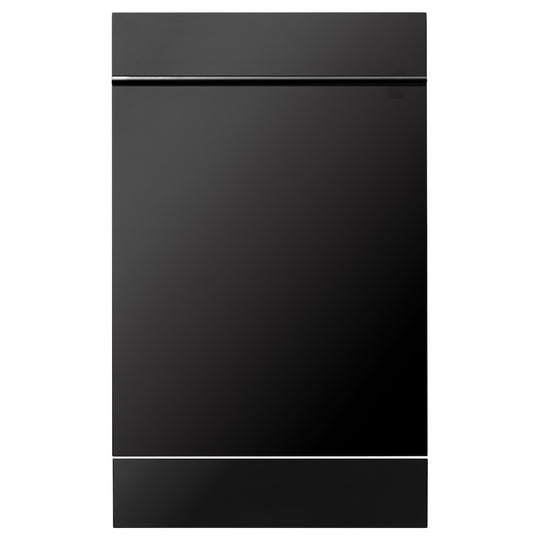 ZLINE 18 in. Dishwasher Panel in Black Stainless Steel with Modern Handle (DP-BS-H-18)