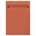 ZLINE 18" Tallac Dishwasher Panel in Copper with Traditional Handle (DPV-C-18)