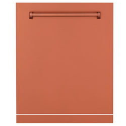 ZLINE 24" Monument Dishwasher Panel in Copper with Traditional Handle (DPMT-C-24)