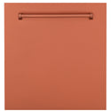 ZLINE 24" Monument Dishwasher Panel in Copper with Traditional Handle (DPMT-C-24)