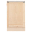 ZLINE 18" Tallac Dishwasher Panel in Unfinished Wood with Traditional Handle (DPV-UF-18)