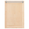 ZLINE 18" Tallac Dishwasher Panel in Unfinished Wood with Traditional Handle (DPV-UF-18)