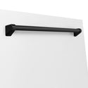 ZLINE 24 in. Autograph Edition Tallac Dishwasher Panel in White Matte with Accented Handle (DPVZ-WM-24)