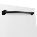 ZLINE Autograph Edition 24" Tallac Dishwasher Panel in White Matte with Matte Black Handle (DPVZ-WM-24-MB)