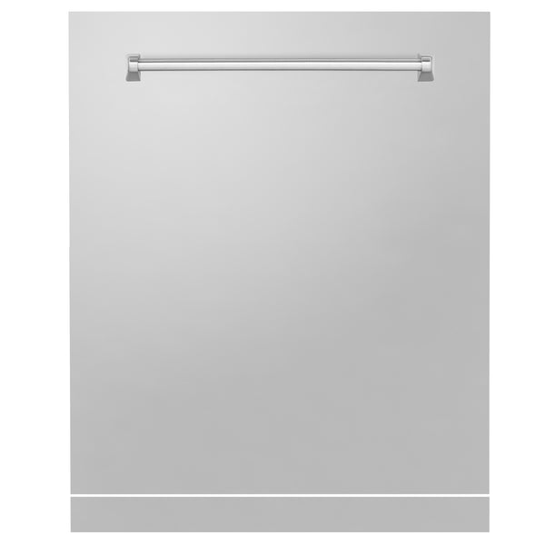 ZLINE 24" Monument Dishwasher Panel in Stainless Steel with Traditional Handle (DPMT-304-24)