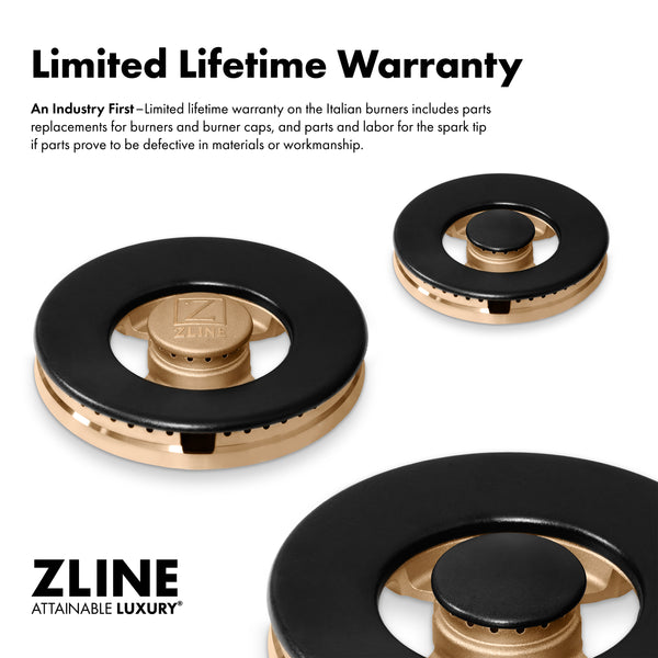 ZLINE Autograph Edition 48 in. 6.7 cu. ft. Classic Dual Fuel Range with 8 Burner DuoPro™ Cooktop and Dual Ovens in Satin Stainless Steel and Champagne Bronze Accents (PCDRSZ-48-CB)
