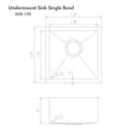 ZLINE 15 in. Boreal Undermount Single Bowl Bar Kitchen Sink (SUS-15)