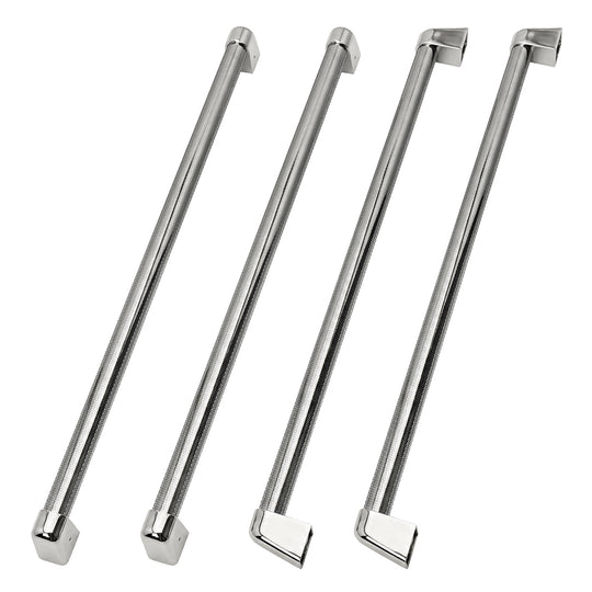 ZLINE Autograph Edition 36 in. Freestanding French Door Refrigerator Helix Handles (Set of 4) in Polished Nickel (RFMHZ-36-K-PN)