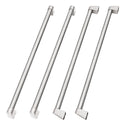 ZLINE 36 in. Freestanding French Door Refrigerator Helix Handles (Set of 4) in Stainless Steel (RFMHZ-36-K-ST)