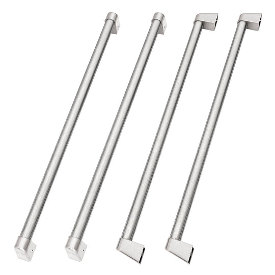 ZLINE 36 in. Freestanding French Door Refrigerator Helix Handles (Set of 4) in Stainless Steel (RFMHZ-36-K-ST)