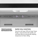 ZLINE 36 in. 21.6 cu. ft. Counter-Depth French Door Refrigerator with Water and Ice Dispenser in Fingerprint-Resistant Stainless Steel, Open Box-Great Condition