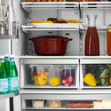ZLINE 36 in. 22.5 cu. ft. Counter-Depth French Door Refrigerator with Ice Maker in Fingerprint-Resistant Black Stainless Steel, Open Box-Great Condition