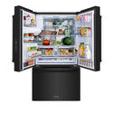 ZLINE 36 in. 28.9 cu. ft. Standard-Depth French Door External Water Dispenser Refrigerator with Dual Ice Maker in Fingerprint-Resistant Black Stainless Steel, Open Box-Good Condition