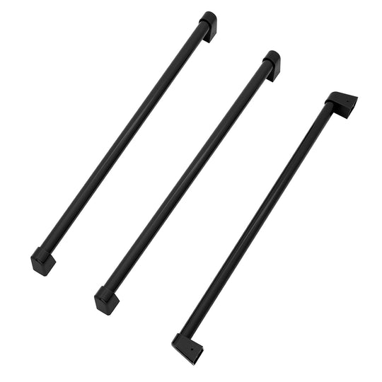 ZLINE Autograph Edition Matte Black Traditional Handles (Set of 3) for Standard-Depth Refrigerators (RSMHZ-36-MB)