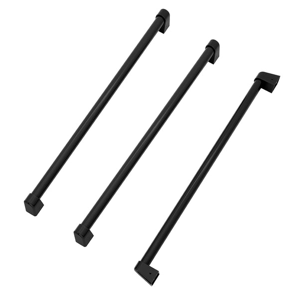 ZLINE Autograph Edition Matte Black Traditional Handles (Set of 3) for Standard-Depth Refrigerators (RSMHZ-36-MB)