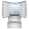 ZLINE 36 in. 22.5 cu. ft. Counter-Depth French Door Refrigerator with Ice Maker in Fingerprint-Resistant Stainless Steel, Open Box-Good Condition