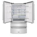 ZLINE 36 in. 22.5 cu. ft. Counter-Depth French Door Refrigerator with Ice Maker in Fingerprint-Resistant Stainless Steel, Open Box-Good Condition
