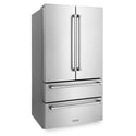 ZLINE 36 in. 22.5 cu. ft. Counter-Depth French Door Refrigerator with Ice Maker in Fingerprint-Resistant Stainless Steel, Open Box-Good Condition
