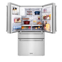 ZLINE 36 in. 21.6 cu. ft. Counter-Depth French Door Refrigerator with Water and Ice Dispenser in Fingerprint-Resistant Stainless Steel, Open Box-Great Condition