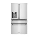 ZLINE 36 in. 21.6 cu. ft. Counter-Depth French Door Refrigerator with Water and Ice Dispenser in Fingerprint-Resistant Stainless Steel (RFM-W-36)