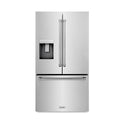 ZLINE 36 in. 28.9 cu. ft. Standard-Depth French Door External Water Dispenser Refrigerator with Dual Ice Maker in Fingerprint-Resistant Stainless Steel, Open Box-Good Condition