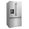 ZLINE 36 in. 28.9 cu. ft. Standard-Depth French Door External Water Dispenser Refrigerator with Dual Ice Maker in Fingerprint-Resistant Stainless Steel, Open Box-Great Condition