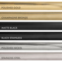 ZLINE Autograph Edition 24 in. Touchstone 168 Can Outdoor-Rated Dual Refrigerator Drawer with Black Stainless Steel Doors and Polished Gold Helix Handles (RDSOZ-BS-24-KG)