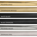 ZLINE Autograph Edition 48 in. 6.7 cu. ft. Paramount Dual Fuel Range with 8 Burner DuoPro™ Cooktop and Dual Ovens in Black Stainless Steel with Polished Gold Helix Handles and Accents (PSDRBZ-48-KG)