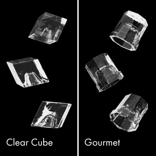 ZLINE 15 in. Touchstone Clear Cube Ice Maker with Drain Pump and Black Matte Door (ICCD-BLM-15)