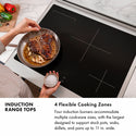 ZLINE Autograph Edition 30 in. Paramount Induction Rangetop with 4 Element Cooktop in Stainless Steel and Polished Gold Accents (SINRTZ-30-G)